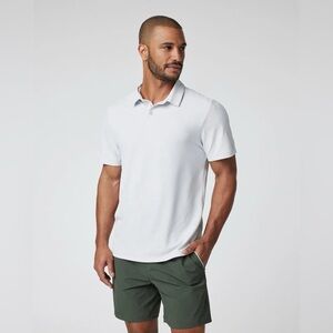 NWT Vuori Gamepoint Polo in Frost Grey, Medium